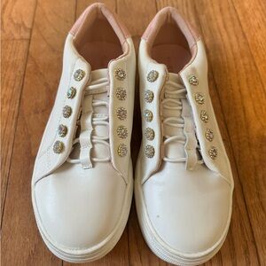 Kurt Geiger embellished kid sneakers